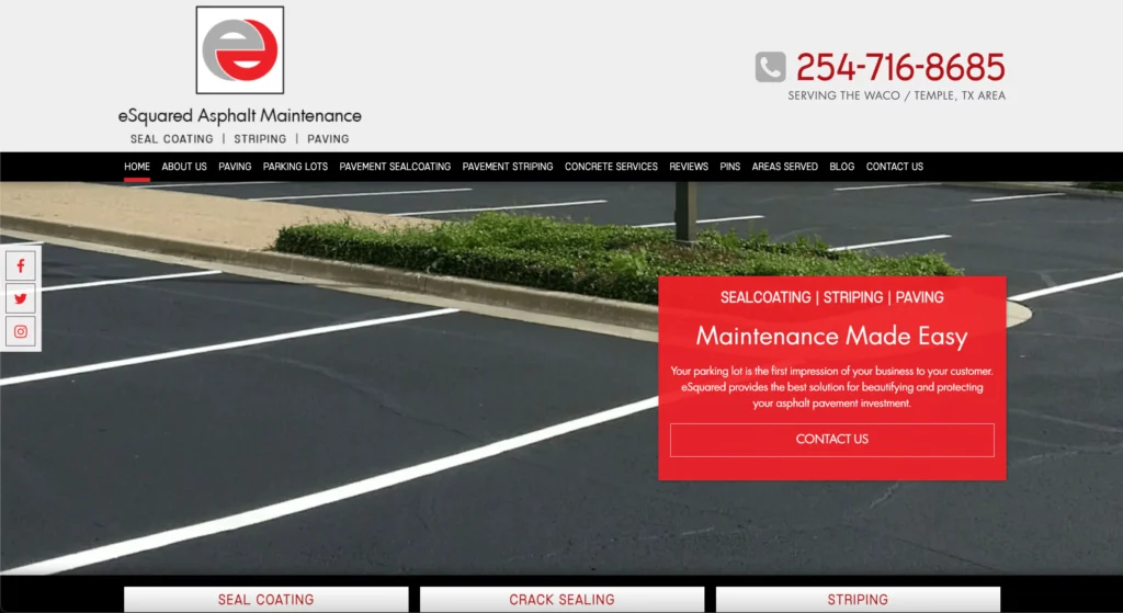 Asphalt Paving Website Example