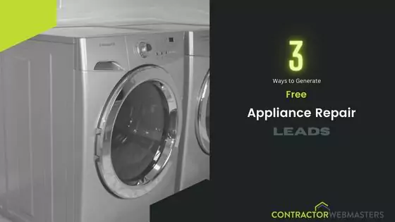 Free Appliance Repair Leads (Blog Cover)