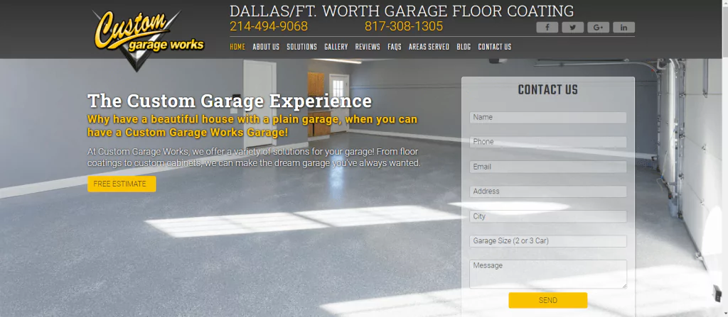 Garage Floor Coating Website